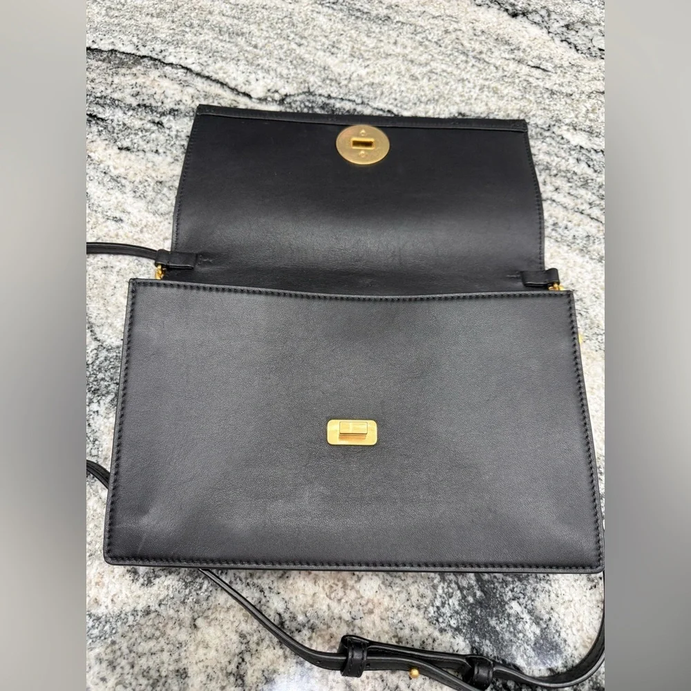 NWOT Tory Burch Black Quilted Crossbody Bag - Picture 14 of 16